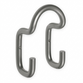 Inno 302 kaksoiskoukku, epoksimaalattu, metallinharmaa (RAL9007)