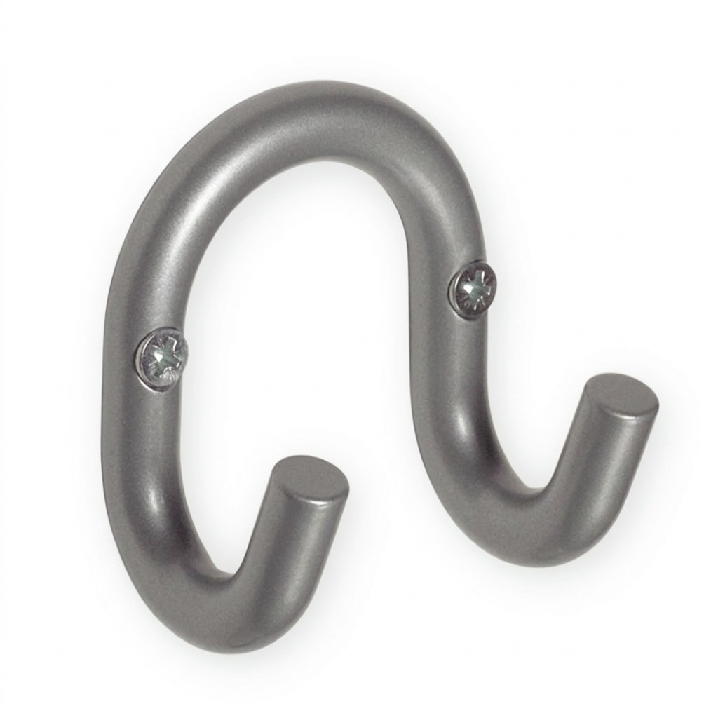 Inno 316 kaksoiskoukku, epoksimaalattu, metallinharmaa (RAL9007)