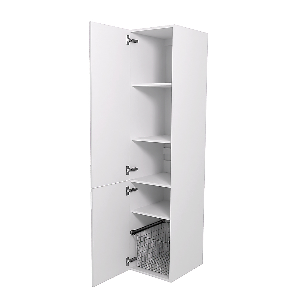 Aava säilytyskaappi pyykkikorilla 400 × 1800 × 450 mm